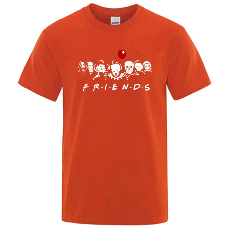 Friends Print T Shirt-Men T-shirt