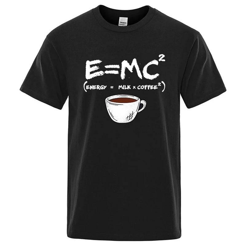 Energy=Milk+Coffee Print-Men