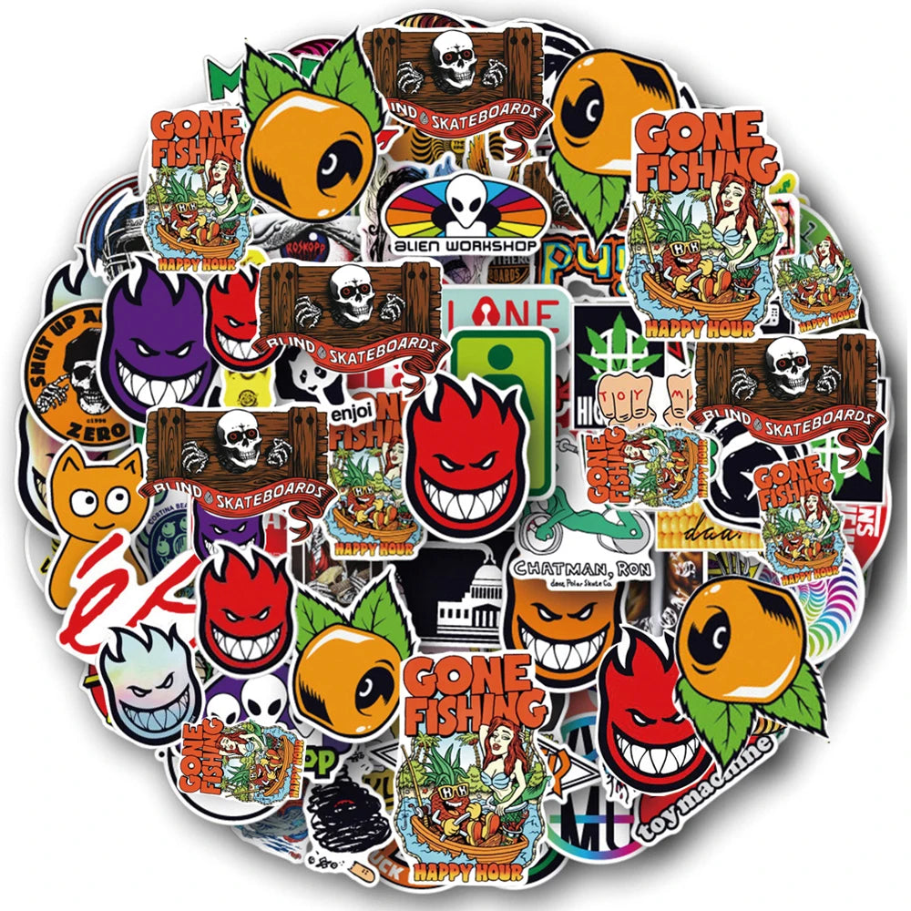 Street Style Logo Stickers for Laptop