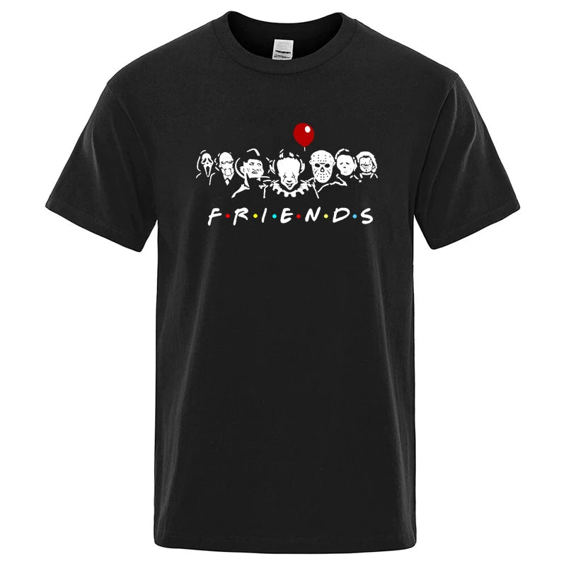 Friends Print T Shirt-Men T-shirt