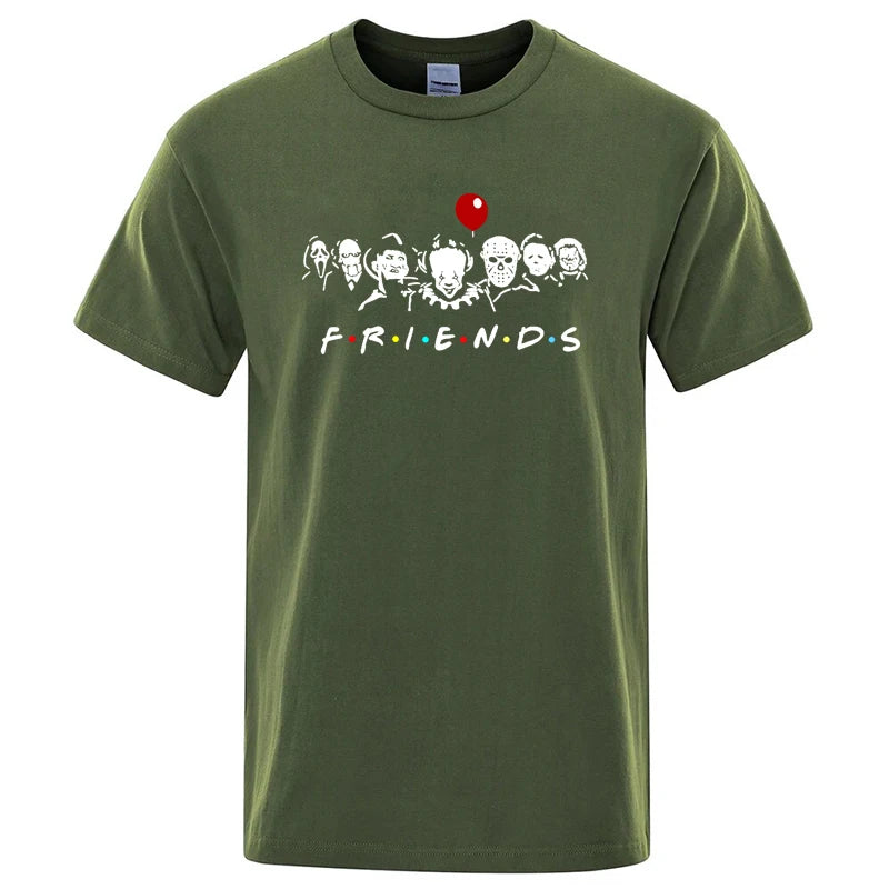 Friends Print T Shirt-Men T-shirt