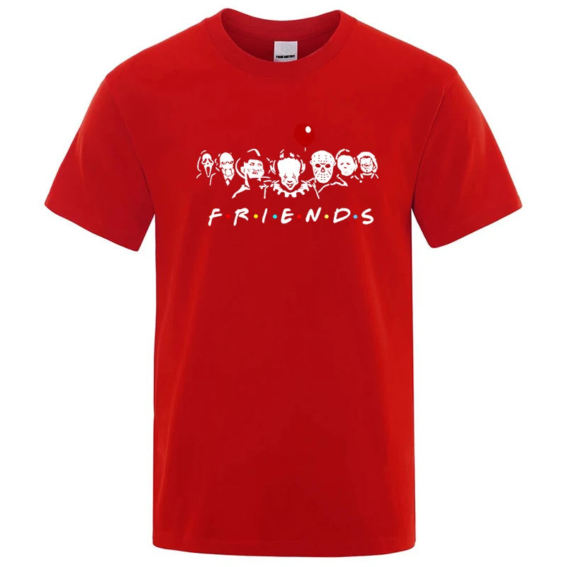 Friends Print T Shirt-Men T-shirt