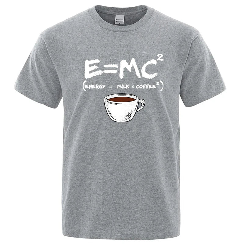 Energy=Milk+Coffee Print-Men