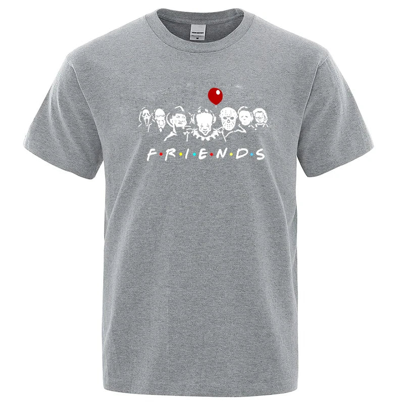 Friends Print T Shirt-Men T-shirt