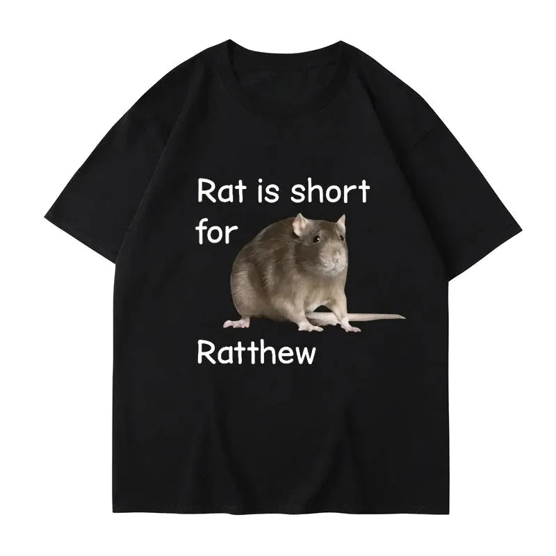 Rat Is Short for Ratthew Meme Graphic-Unisex