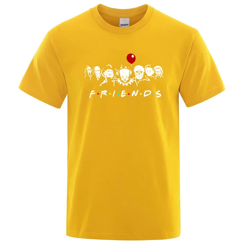 Friends Print T Shirt-Men T-shirt