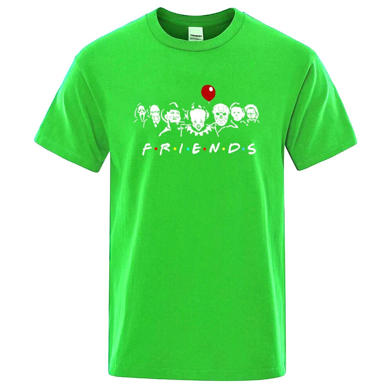Friends Print T Shirt-Men T-shirt