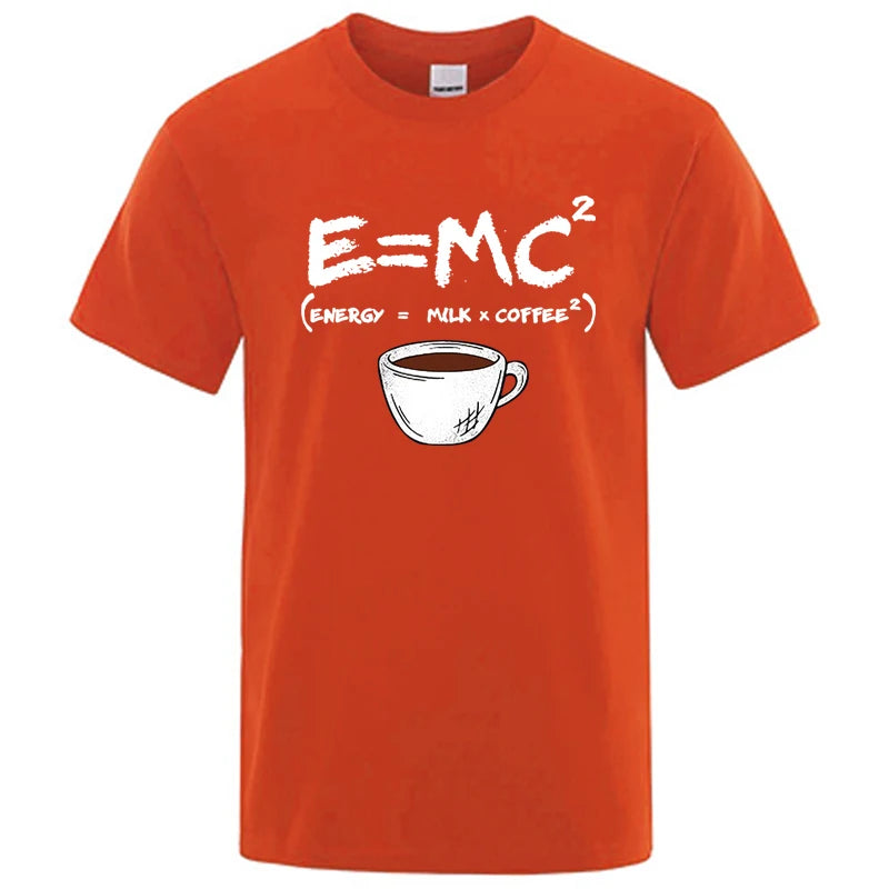 Energy=Milk+Coffee Print-Men
