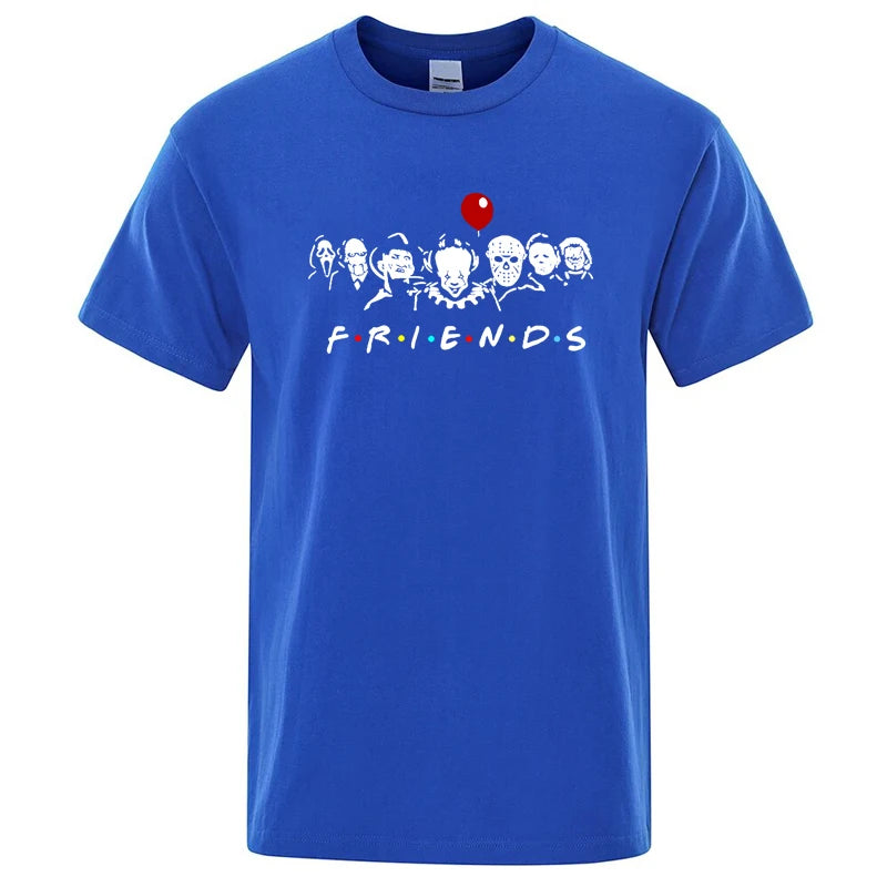 Friends Print T Shirt-Men T-shirt