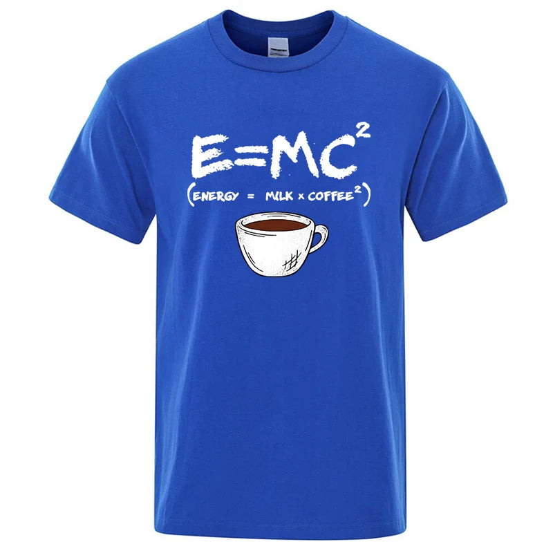 Energy=Milk+Coffee Print-Men