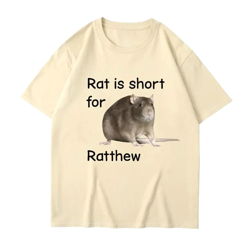 Rat Is Short for Ratthew Meme Graphic-Unisex